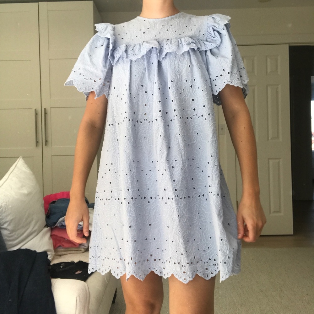 Baby blue dress